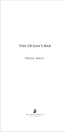 The Ocean`s Bar