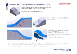 SolidWorks「可変フィレット」とGW3Dfeatures「Blend Surface」について