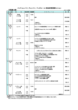日程表（案） - 東京商工会議所