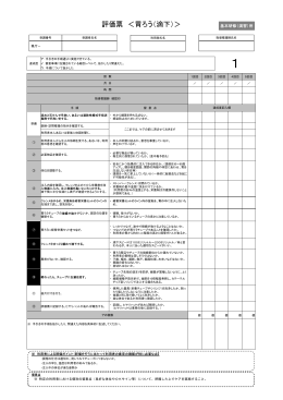 評価表【基本研修（演習】胃ろう（滴下）PDF