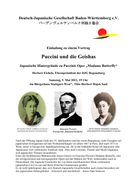 Puccini und die Geishas - Japan in Baden