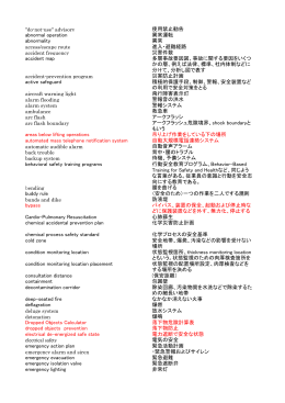 safety and hazard glossary へのリンク