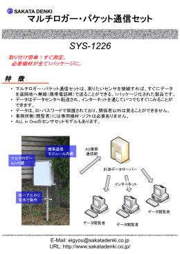マルチロガー・パケット通信セット SYS-1226