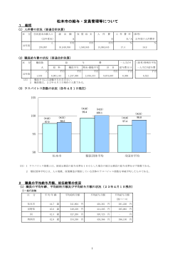 平成23年度松本市の給与・定員管理等について（PDF：817KB）