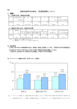 平成23年度 須坂市の給与・定員管理等について【PDF形式 655KB】