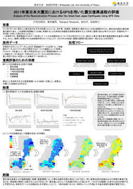 2011年東日本大震災におけるGPSを用いた震災復興過程の評価