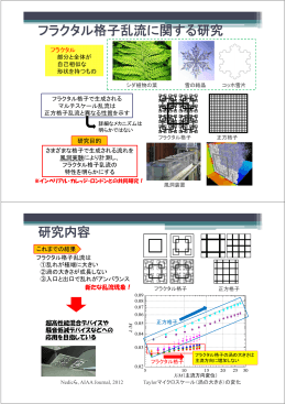 フラクタル格子乱流に関する研究 研究内容