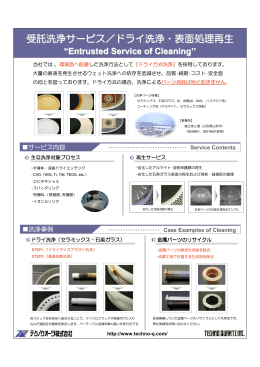 ドライ洗浄・表面処理再生 (PDF形式：1306KB)