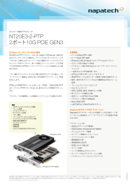 NT20E3-2-PTP Data Sheet をダウンロード