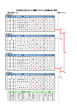 YONEXCUP2014 国際ソフトテニス札幌大会-男子