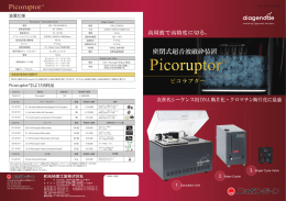 Picoruptor ® パンフレット（PDF 4MB）