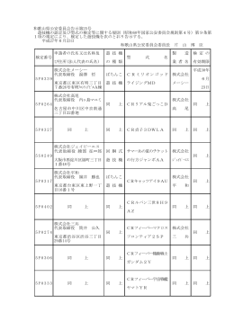 6月23日和歌山県公安委員会告示第25号