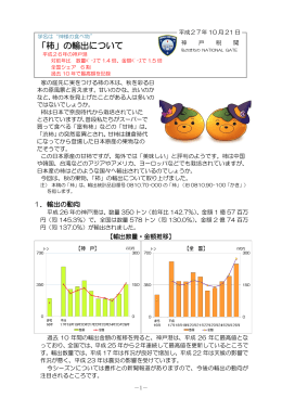 「柿」の輸出について（615KB、PDF形式