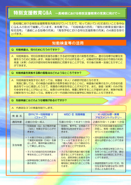 知能検査等の活用 - 長崎県教育センター