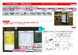 JR下総中山駅改札外 駅周辺地図広告