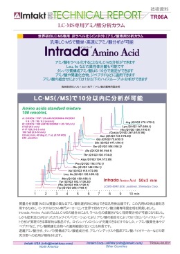Intrada Amino Acid テクニカルレポート