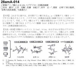 【目的】 これまでに我々は丶 非天然アミノ酸である離, 離ージ置換アミノ酸