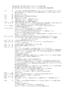 大会要項PDF - 富山県ソフトボール協会