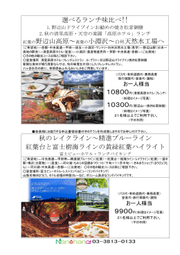 秋のレイクライン～精進ブルーライン 紅葉台と富士樹海ラインの黄緑紅葉