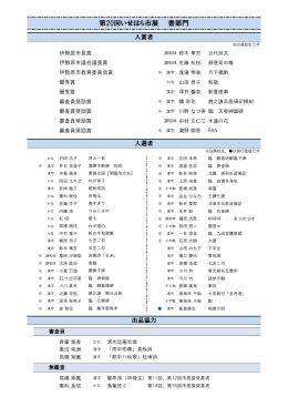 入賞・入選作品リスト[PDF：161KB]