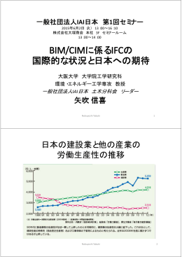 BIM/CIMに係るIFCの 国際的な状況と日本への期待