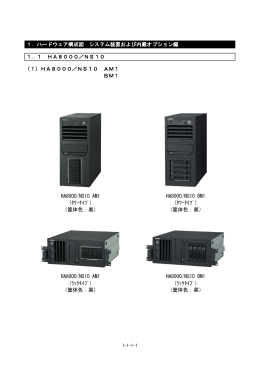 HA8000/NS10 AM1 (ﾀﾜｰﾀｲﾌﾟ) （筐体色：黒） HA8000/NS10 AM1 (ﾗｯｸ