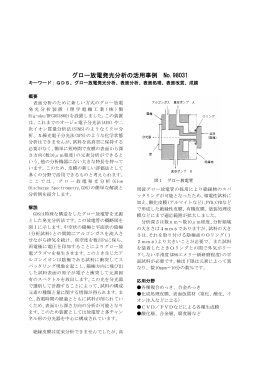グロー放電発光分析の活用事例 No.98031