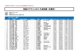 PDFデータ - 筑後川マラソン
