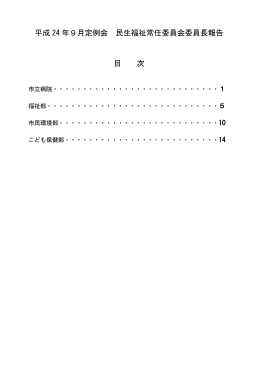 民生福祉常任委員会【PDF：587KB】