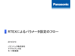 RTEXによるパラメータ設定のフロー