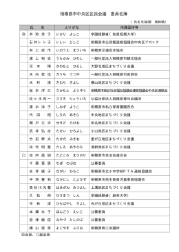 中央区区民会議委員名簿（PDF形式 15.8KB）