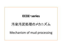 ECOΣ・series 汚染汚泥処理のメカニズム Mechanism of mud processing