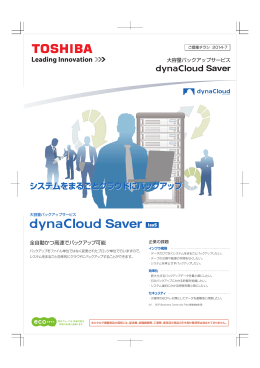 大容量バックアップサービス dynaCloud Saver
