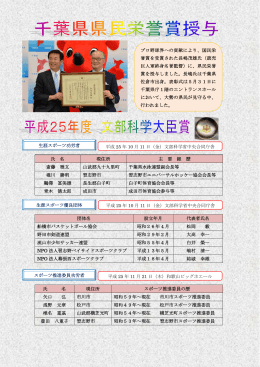 6p 県民栄誉賞・文部科学大臣表彰