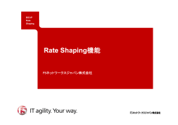 R t Sh i 機能 Rate Shaping 機能