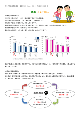 腰痛～改善と予防～