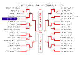 2013年 IHS杯 駒田カップ学童野球大会 【A】 越 中 島 ブ レ ー ブ ス ヤ ン