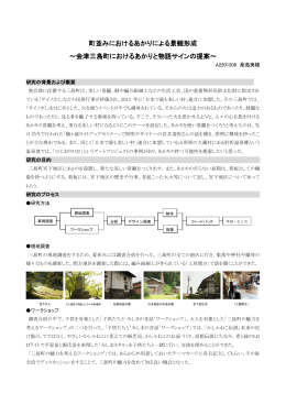 町並みにおけるあかりによる景観形成 ～会津三島町におけるあかりと