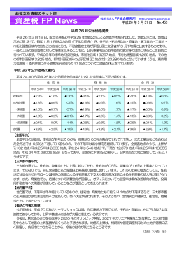 453 平成26年公示価格発表