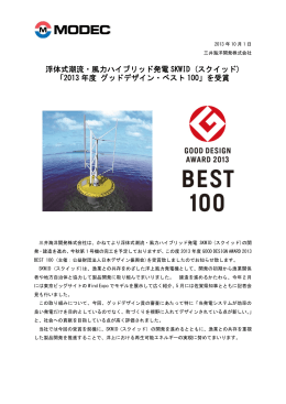2013 年度 グッドデザイン・ベスト 100