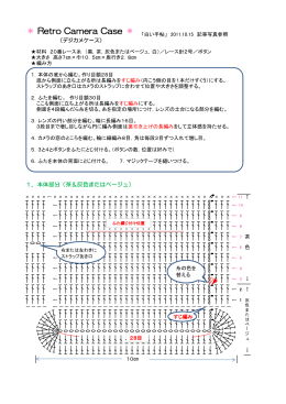 レトロなカメラケース編み図（pdf