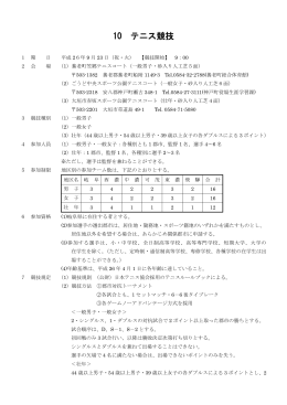 10 テニス競技 - 岐阜県体育協会