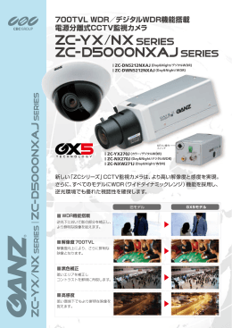 新しい「ZCシリーズ」CCTV監視カメラは、より高い解像度と感度
