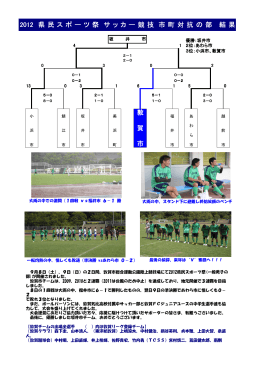 （総務）県民スポーツ祭サッカー競技を敦賀市にて初開催！