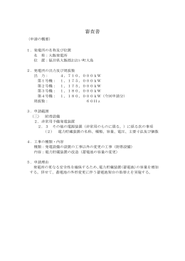 審査書【PDF：92KB】