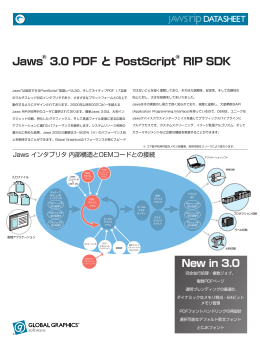 Jaws® 3.0 PDF と PostScript ® RIP SDK