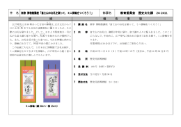 件 名 新春 博物館講座「富士山のお札 ふ だを刷って