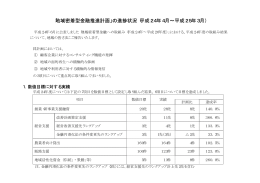 平成24年度の進捗状況