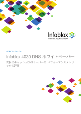 Infoblox 4030 DNS ホワイトペーパー