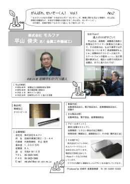 平山俊夫氏（株式会社モルファ）（PDF 36.9 KB）